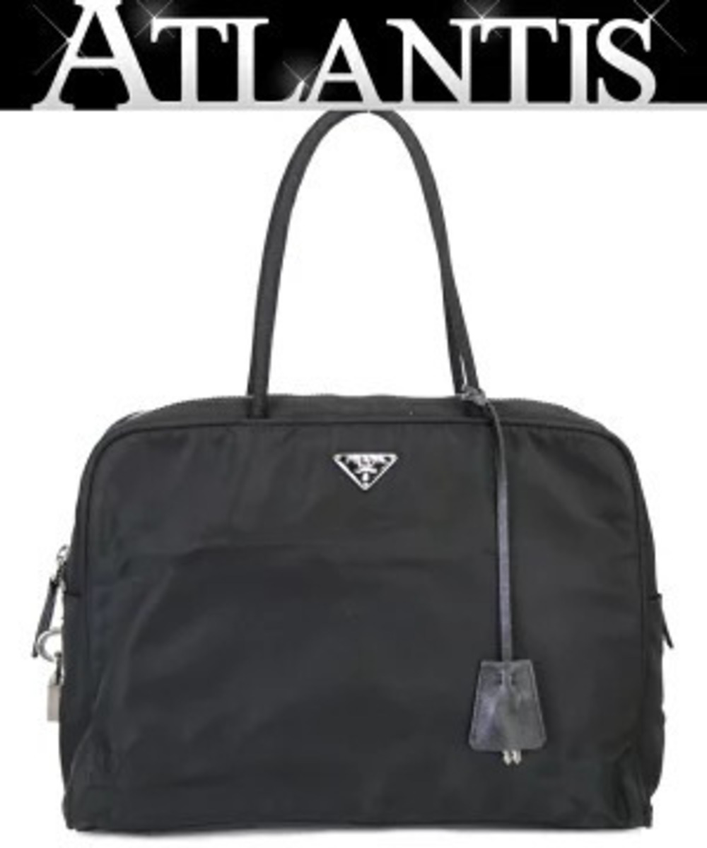 Prada handbag triangular black
